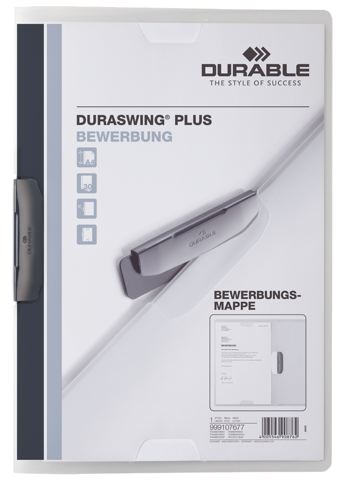 999107677_GEN_A DURABLE Bewerbungsmappe DURASWING PLUS, DIN A4, transparent