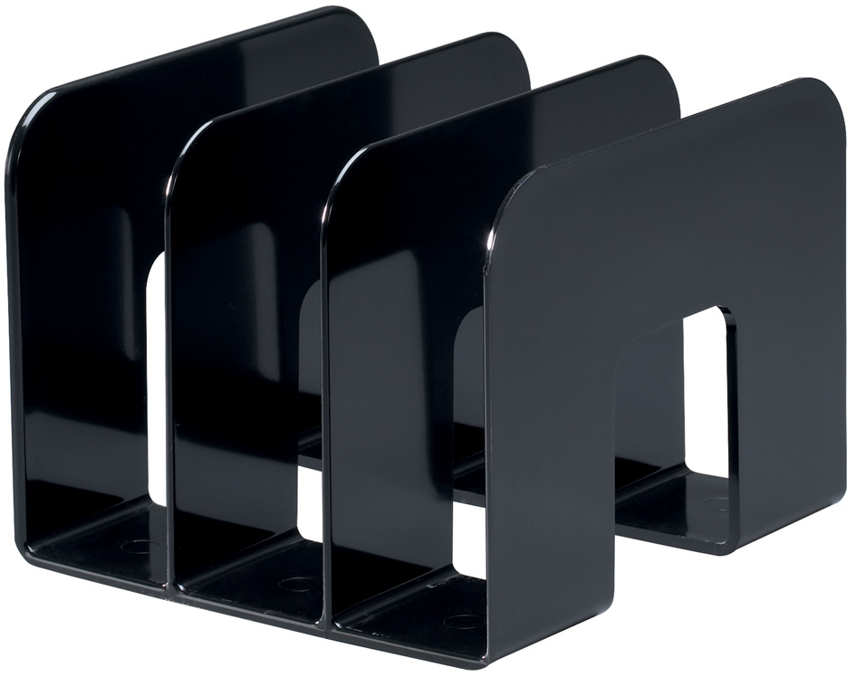 1701395060_GEN_A58939f9bab1e5 DURABLE Stehsammler TREND, Kunststoff, 3 Fächer, schwarz
