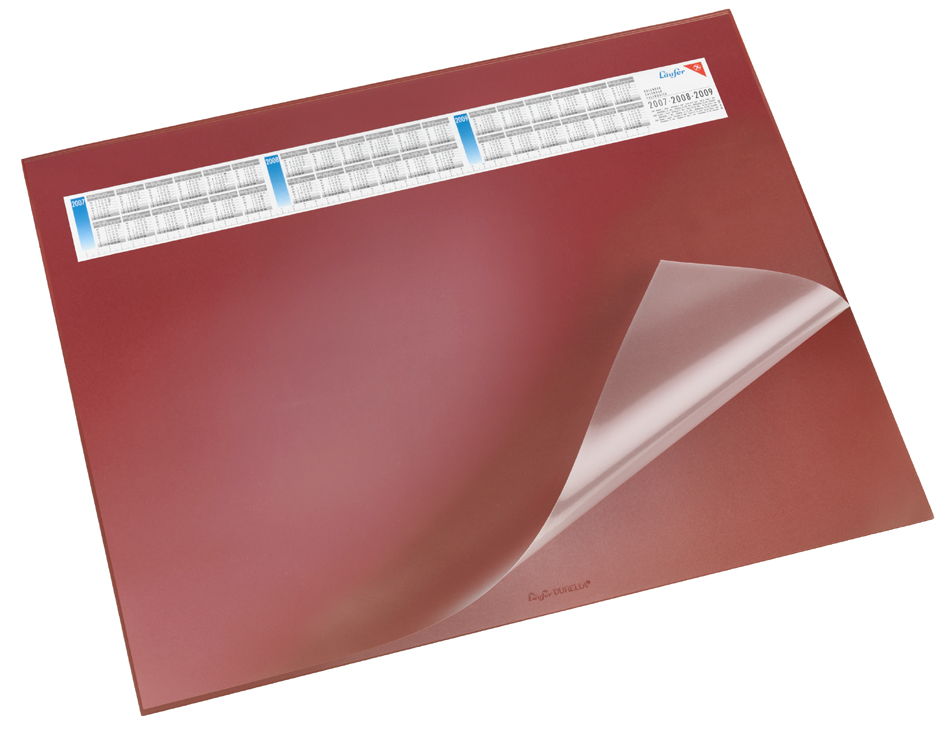 44654_DURELLA_DS_ROT Läufer Schreibunterlage DURELLA DS, 400 x 530 mm, grau