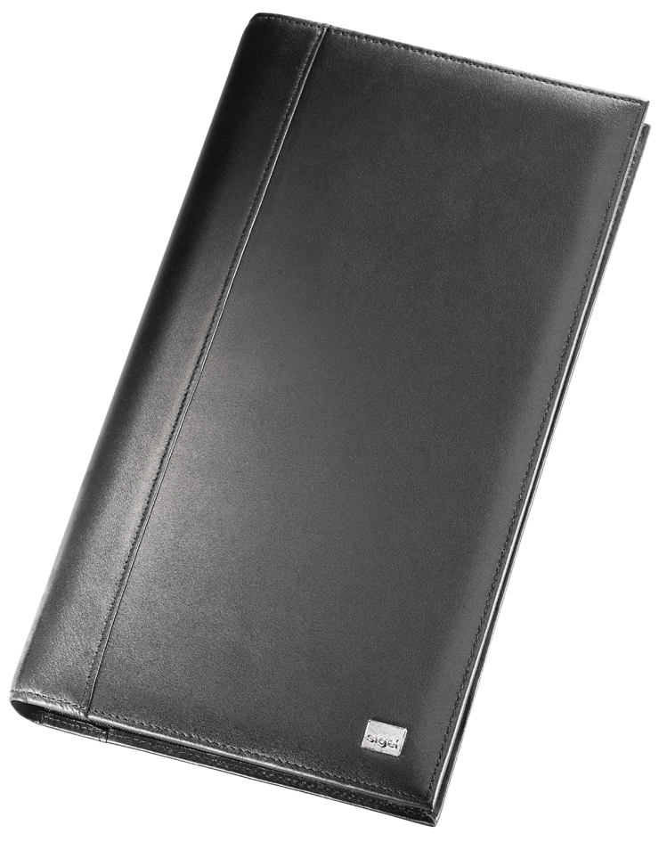 VZ204 sigel Visitenkarten-Ringbuch ´Torino´, Nappaleder, schwarz