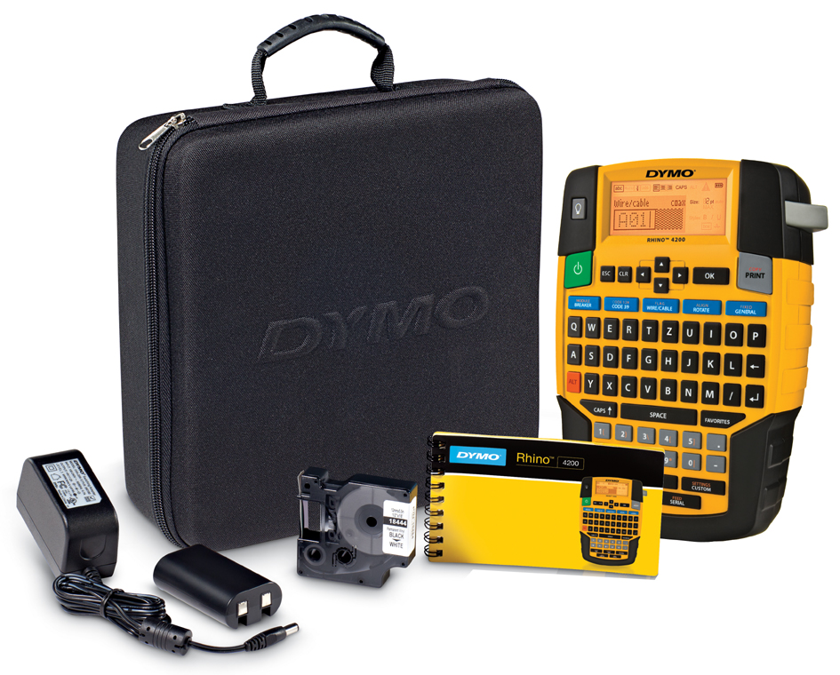 1852998 DYMO Industrie-Beschriftungsgerät ´RHINO 4200´, im Koffer