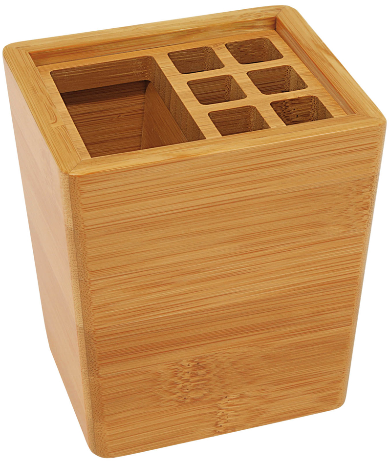 61_407_neu WEDO Stifteköcher, aus Bambus, rechteckig