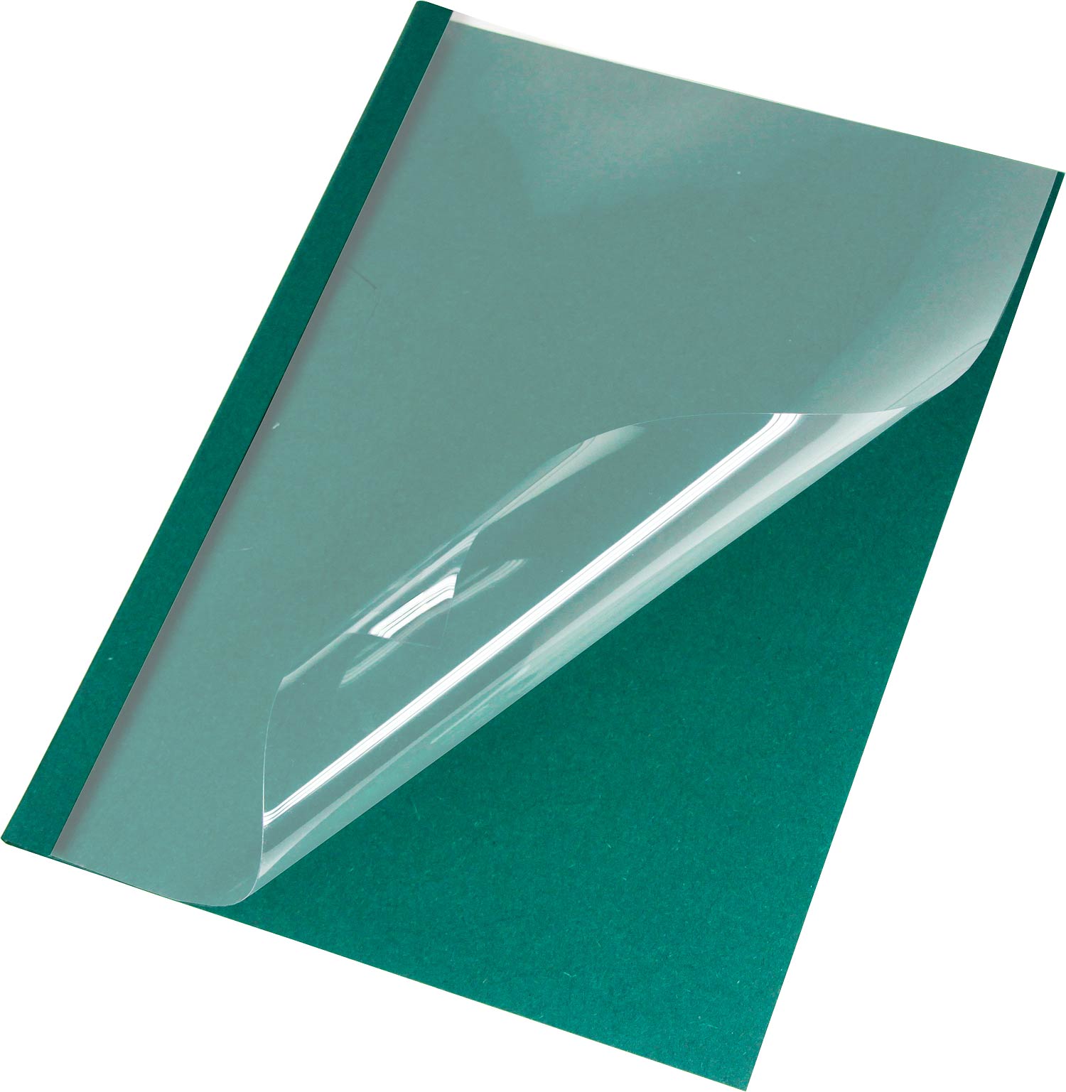 50 Thermobindemappen Leder,  matt/grün - 1,5 mm 50 Thermobindemappen Leder,  matt/grün - 1,5 mm