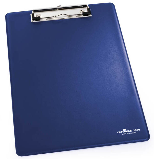 2350-07-durable589375e3ad68d DURABLE Klemmbrett, DIN A4, dunkelblau, mit Tasche