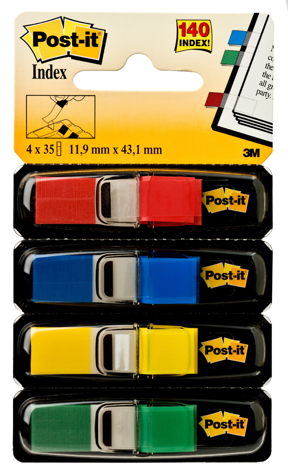 3m_683_4_mvg_300dpi_rgb_tif_Z Post-it Haftmarker Index Mini, 11,9 x 43,2 mm, 4-farbig