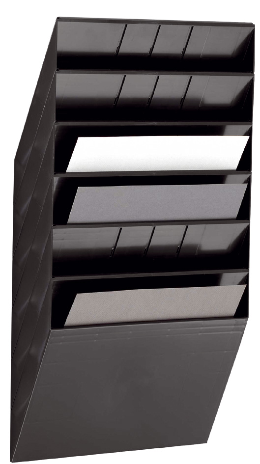 DURABLE Wand-Prospekthalter-Set ´FLEXIBOXX 6´, A4, 6 Fächer