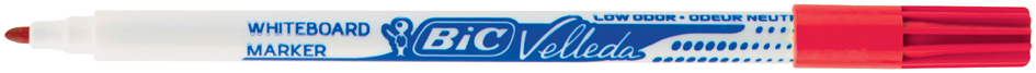 841840589320fb6b4c5 BIC Whiteboard-Marker Velleda 1721, Rundspitze, rot