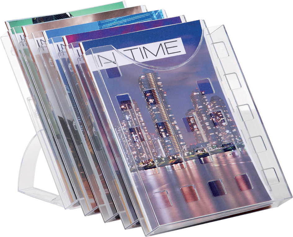 H61029_02_A_1_30058932a72b6fa9 helit Wandhalter für Prospekthalter, grau-transparent