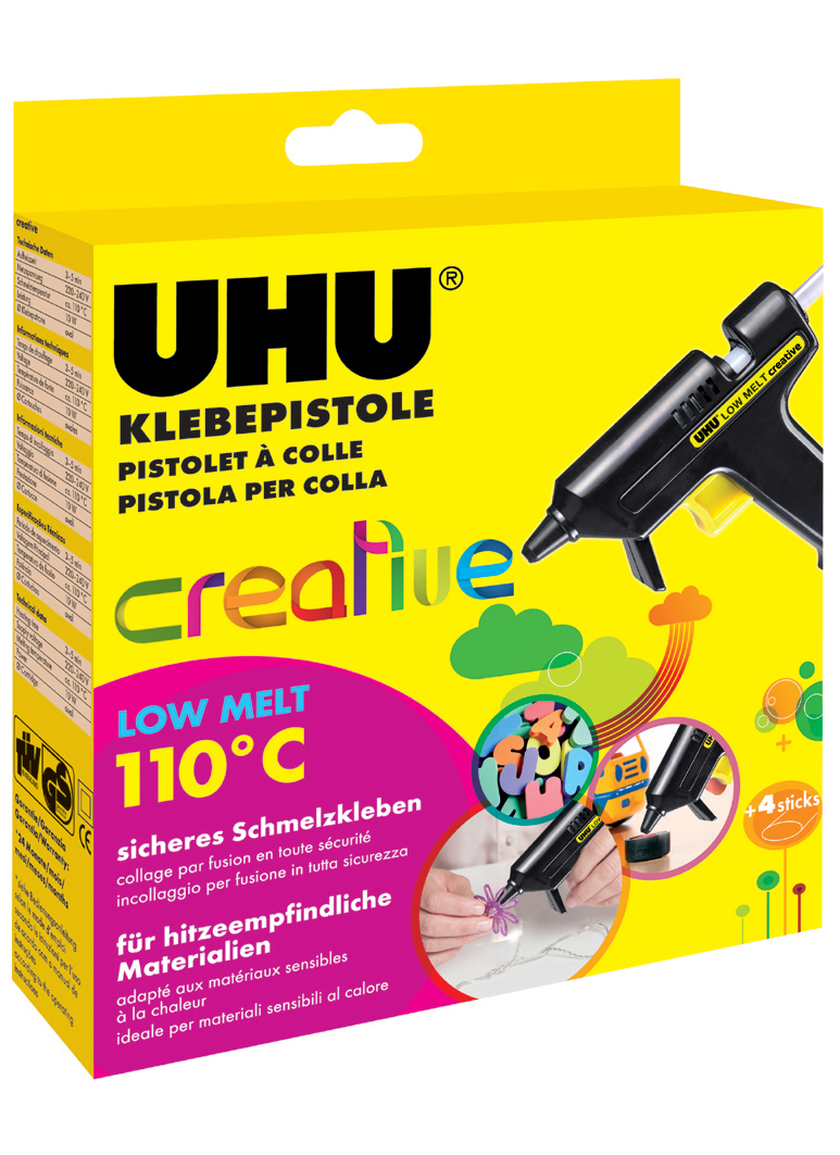 48610 UHU Niedrigtemperatur-Klebepistole Low Melt Creative