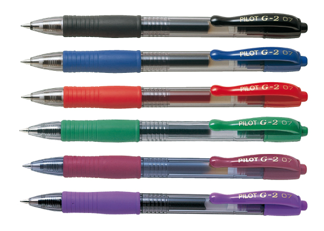 PILOT Gelschreiber G2 07, Strich-/Gehäusefarbe: bordeaux