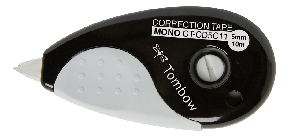 CT-CD5C11_2014 TOMBOW Korrekturroller ´MONO grip´, 5,0 mm x 10 m, schwarz