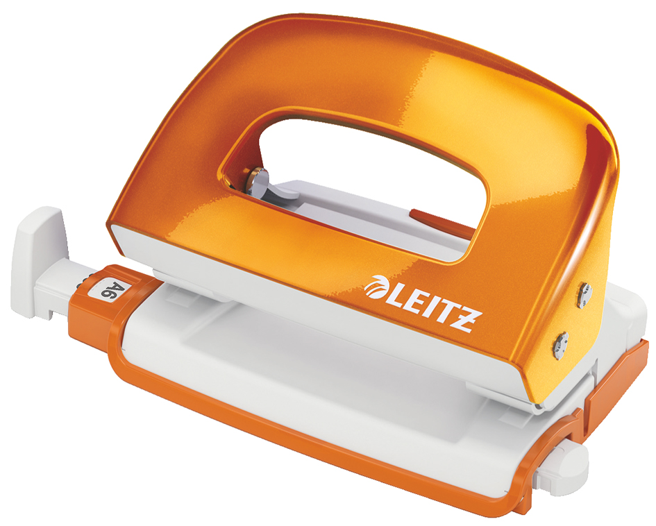 50601044TIrO43JfeTrRa LEITZ Locher Mini Nexxt WOW 5060, gelb-metallic, im Karton