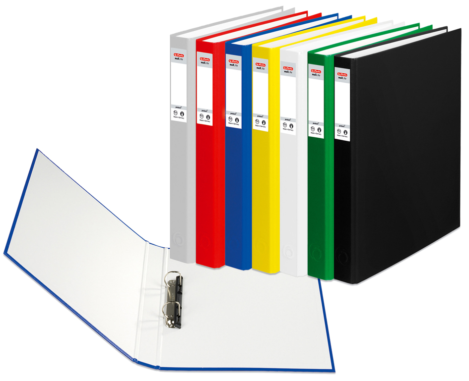 05364047005358932a3232c96 herlitz Ringbuch maX.file protect, A4, 2-Ring-Mechanik, weiß