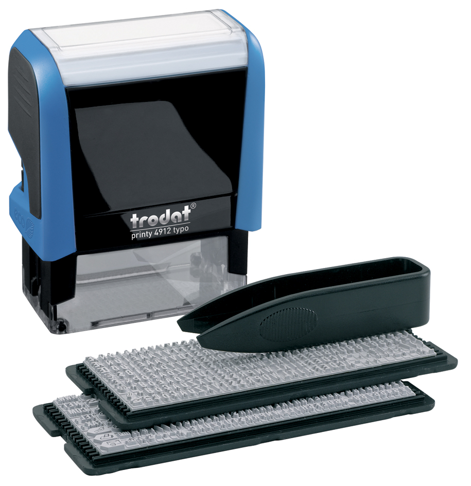 PR_4912_typo trodat Textstempelautomat Typo Printy Set 4912, 4 Zeilen