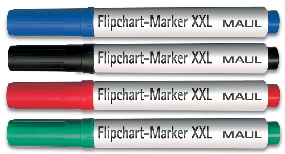 6383899 MAUL Flipchart-Marker XXL, sortiert, 4er Set