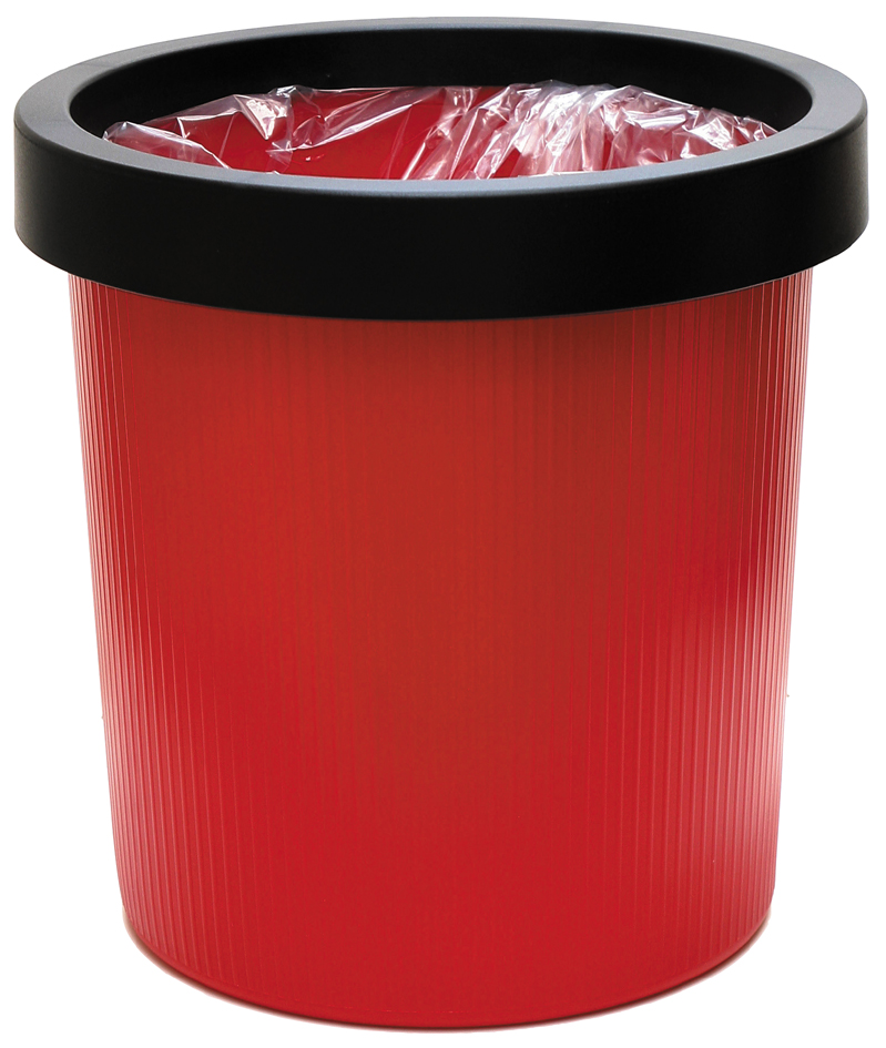 H61160_95_E_2_300 helit Abfall-Einsatz für Papierkorb H61058, schwarz/blau