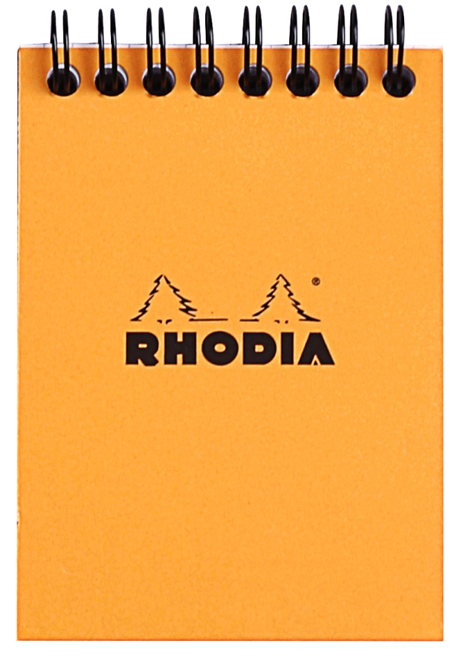 11500C_fac RHODIA Spiralnotizblock No. 11, DIN A7, kariert, orange
