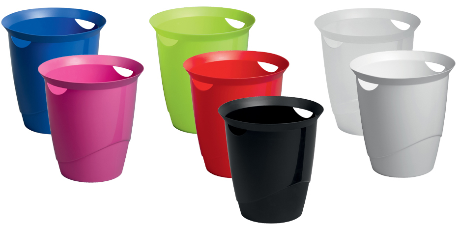 1701710040_GEN_zuisamm5893a23ba3343 DURABLE Papierkorb TREND, 16 Liter, rund, transparent