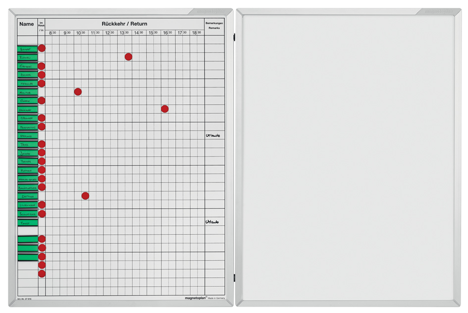 37016_4c_F_02 magnetoplan An- und Abwesenheitsplaner, (B)450 x (H)600 mm