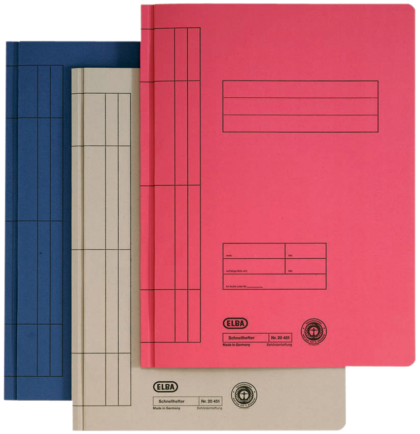 20451_3Farben ELBA Schnellhefter DIN A4 aus Manilakarton (RC), chamois