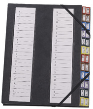 335479300 extendos Ordnungsmappe 48.24, 24 Fächer, mit Eckspannergummi