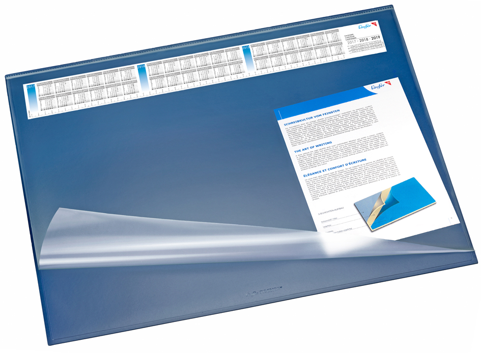 Laeufer-Synthos-VSP-blau Läufer Schreibunterlage SYNTHOS VSP, 520 x 650 mm, grau