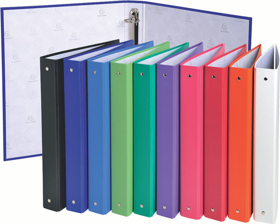 EXACOMPTA Ringbuch, 2-Ring-Mechanik, DIN A4, weiß