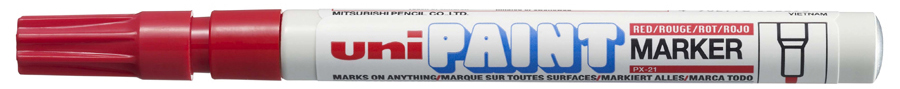 PX21_rot589339208a037 uni-ball Permanent-Marker PAINT (PX-21), schwarz