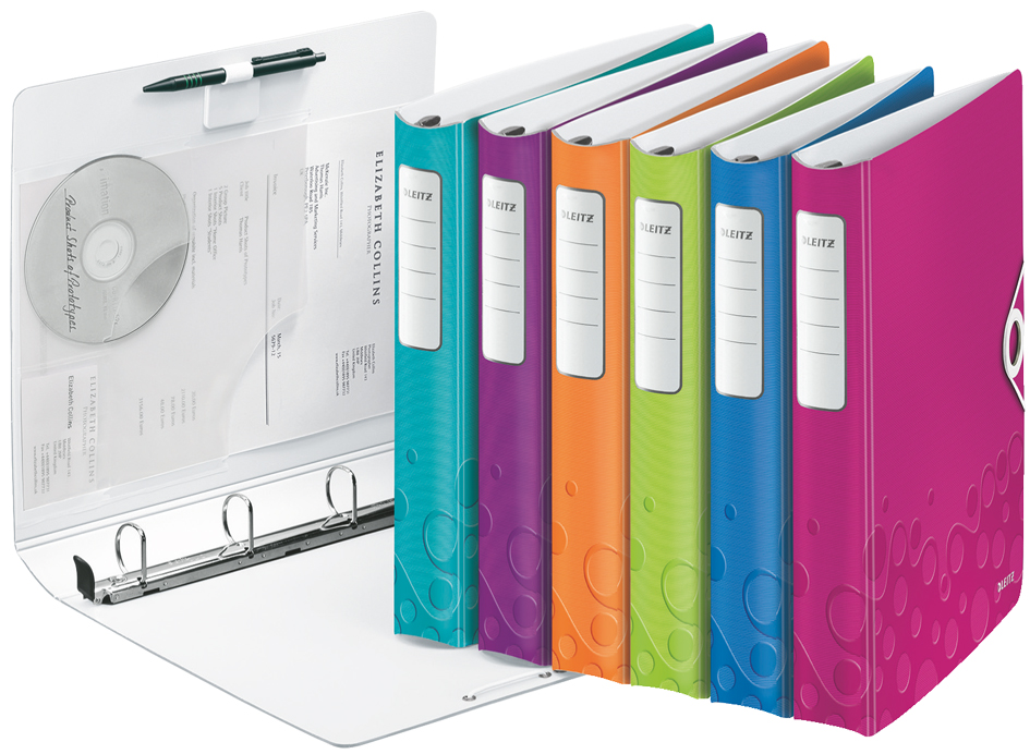 42400099_g1 LEITZ Ringbuch Active WOW SoftClick, A4, pink, 4 D-Ring