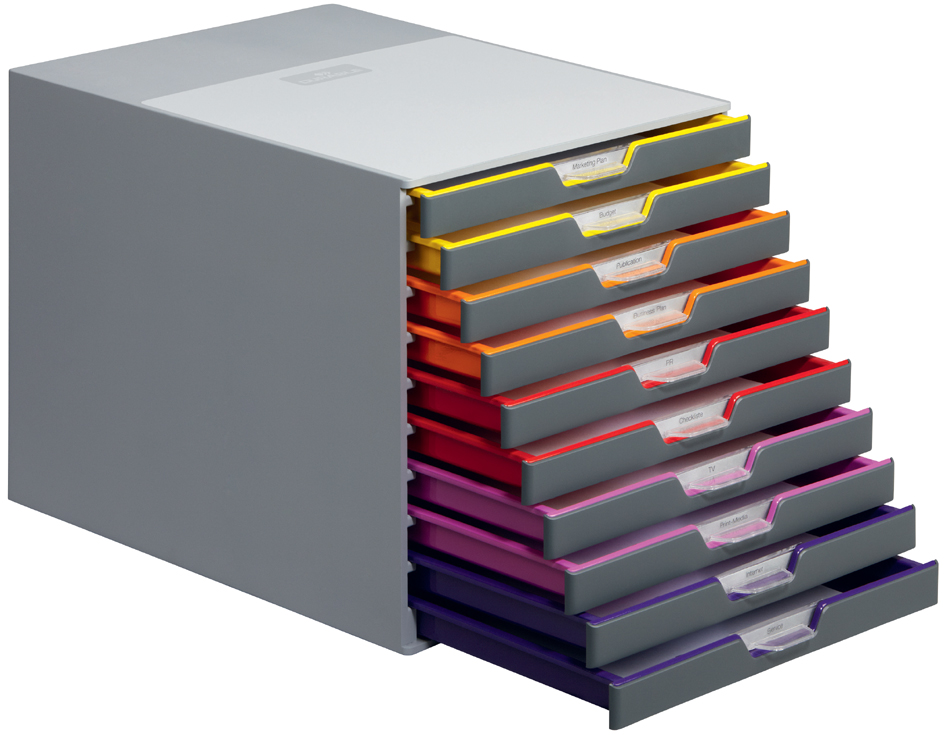 DURABLE Schubladenbox VARICOLOR MIX 10, mit Schubladen
