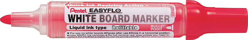 Pentel Whiteboard-Marker EASYFLO MW50M, Rundspitze, blau