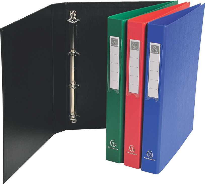 51388E_258936f6bb42c4 EXACOMPTA Ringbuch PP, 2-Ring-Mechanik, DIN A4, schwarz