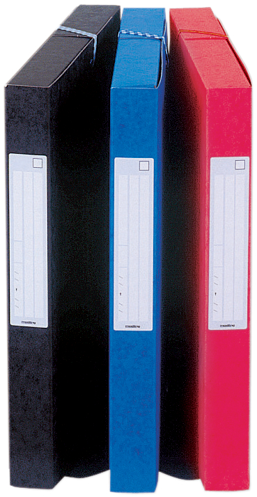 M10151558932292bda5d ELBA Sammelbox Boston, DIN A4, Rückenbreite: 25 mm, sortiert