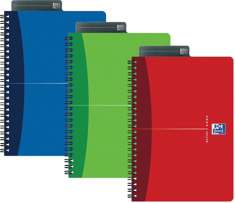 353002204-05589321cd8a0e5 Oxford Office Spiralbuch, DIN A5, kariert, 50 Blatt, Karton