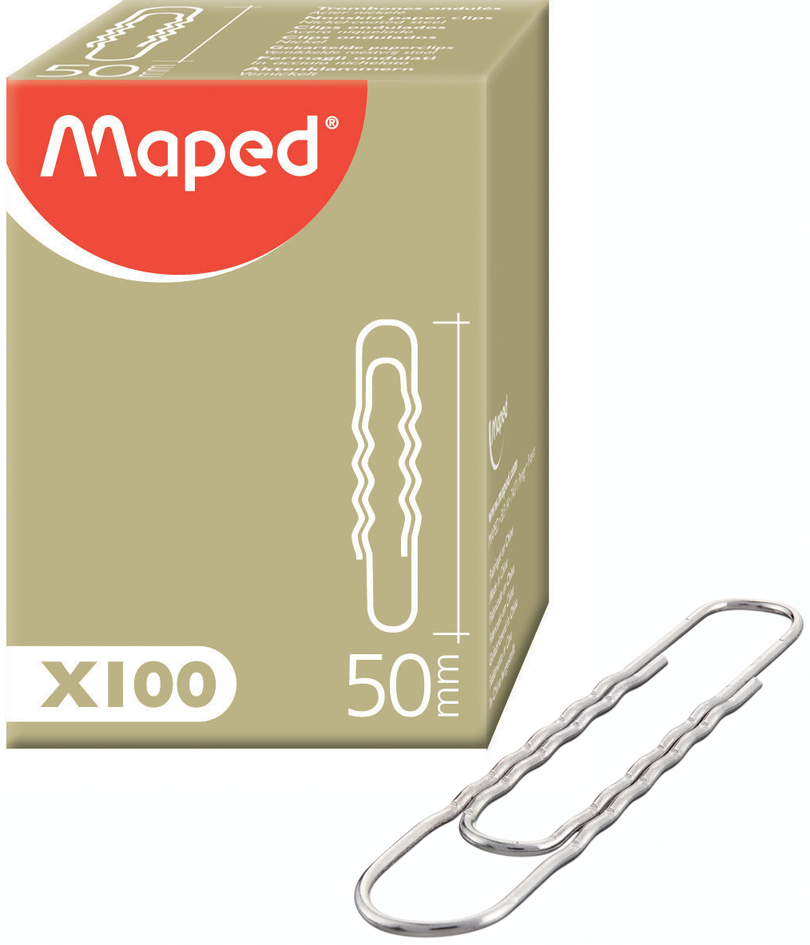 039630_pa_box Maped Aktenklammern, vernickelt, 50 mm, gewellt