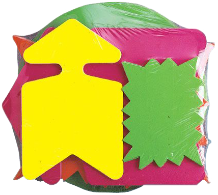 06001359780912ebe9f agipa Symbol-Etiketten ´Pfeil´, gelb/orange, 320 x 480 mm