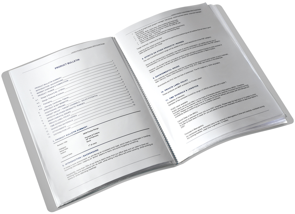 39580004_a15893619bb2a6f LEITZ Sichtbuch Style, A4, PP, mit 40 Hüllen, titan-blau