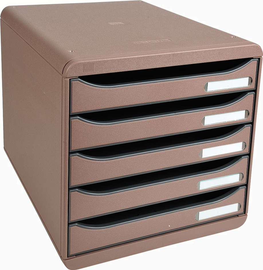 EXACOMPTA Schubladenbox BIG BOX PLUS, 5 Schübe, harlekin