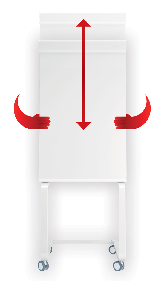 1227050_4c_F_01 magnetoplan Design-Flipchart ´evolution plus´, weiß