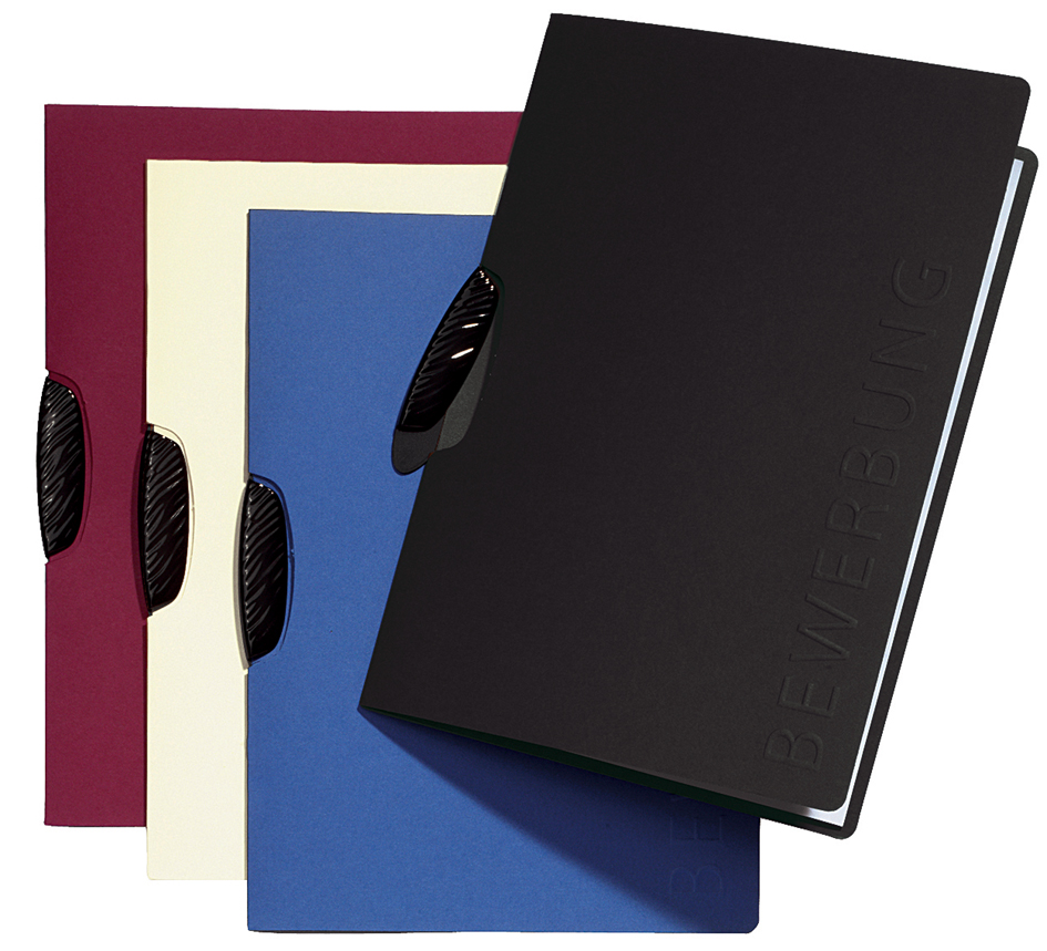 22007_Farbfaecher589345b924a61 PAGNA Bewerbungsmappe ´Swing´, DIN A4, aus Karton, blau