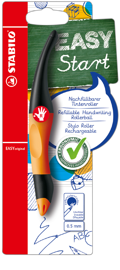 STABILO Tintenroller EASYoriginal, für Rechtshänder, limone