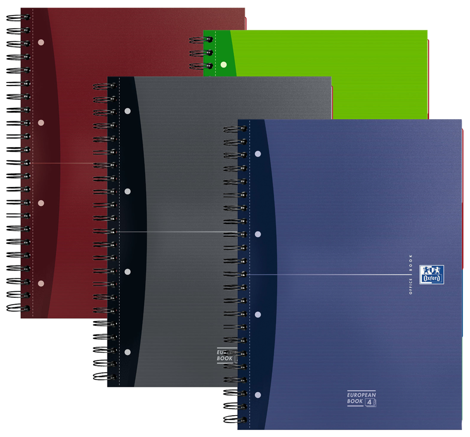 002504_farben5893328a835aa Oxford Office Collegeblock European Book 4, DIN A4+, kariert