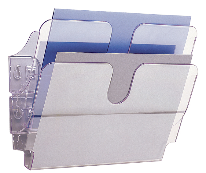 1709014400_GEN_C589373f6676ec DURABLE Wand-Prospekthalter-Set ´FLEXIPLUS 2´, A4, 2 Fächer