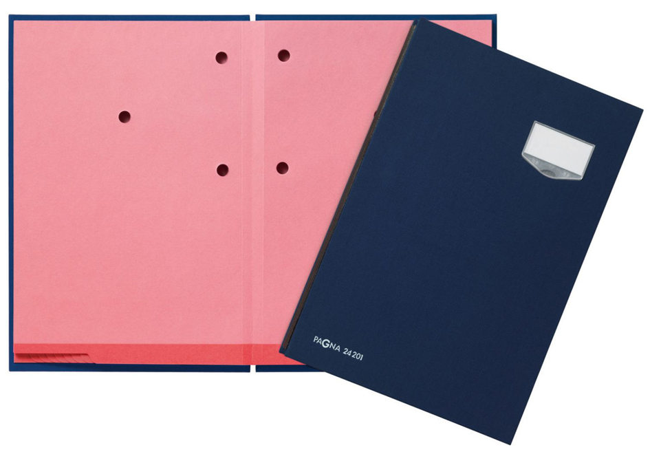 24201_02_web58934683de1a8 PAGNA Unterschriftenmappe ´DE LUXE´, DIN A4, 20 Fächer, blau