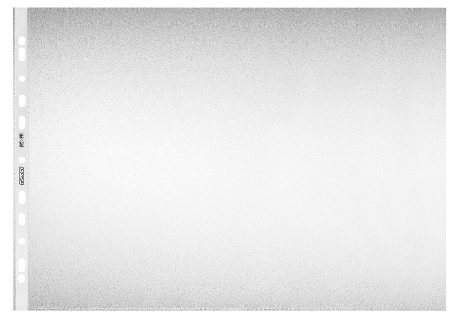 058131000021 herlitz Prospekthülle, DIN A3 quer, genarbt, 0,08 mm