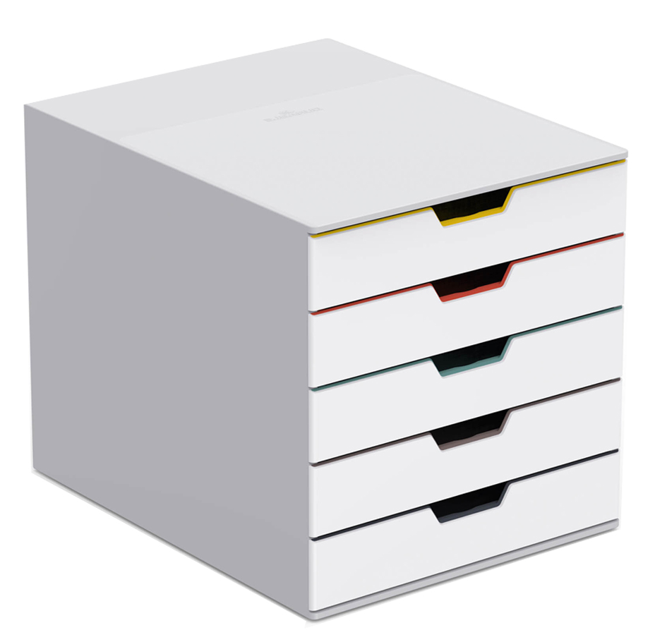 9762527 DURABLE Schubladenbox VARICOLOR MIX 5, mit 5 Schubladen