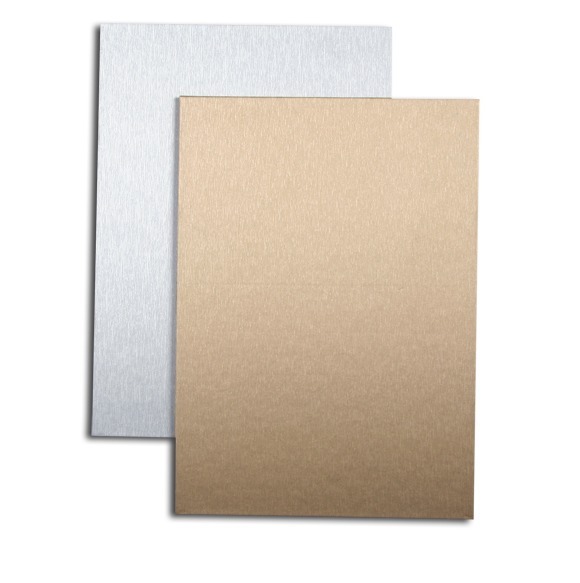 9de726a044446cfeea8ef64afc9a4db2 Techno Einbanddeckel A4+ (304 mm) - silber gebürstet