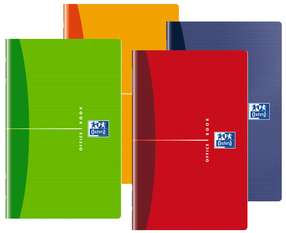 002660-farben5893329894110 Oxford Office Notizheft, 90 x 140 mm, kariert, 48 Blatt