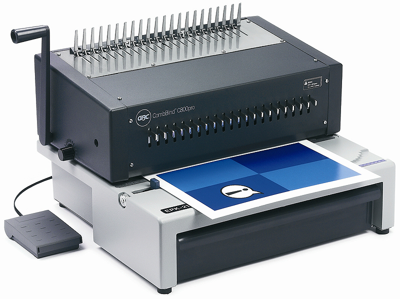 2d437b1447c78ab27ec986b264829b55 GBC Plastik Bindegerät C800Pro (ibico EPK-21)