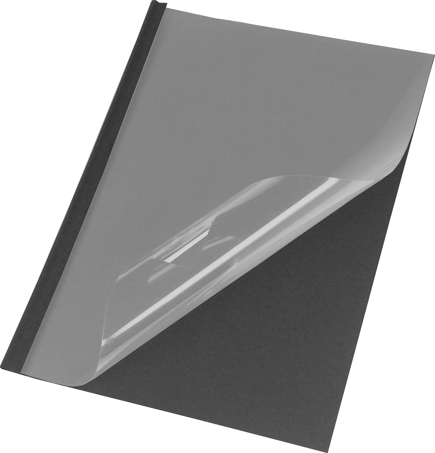 50 Thermobindemappen Leder,  matt/schwarz - 1,5 mm 50 Thermobindemappen Leder,  matt/schwarz - 1,5 mm